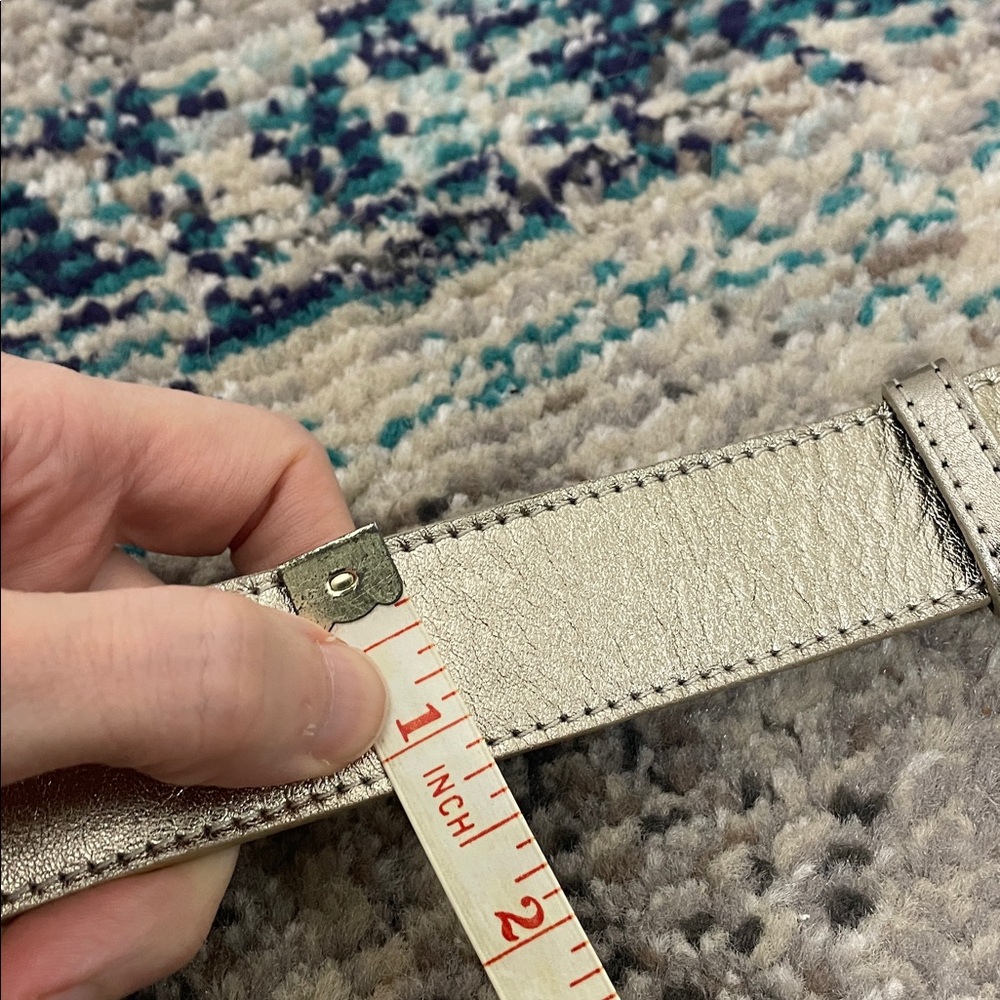 Burberry Metallic Belt London 36 90 made Italy leather - Picture 11 of 14